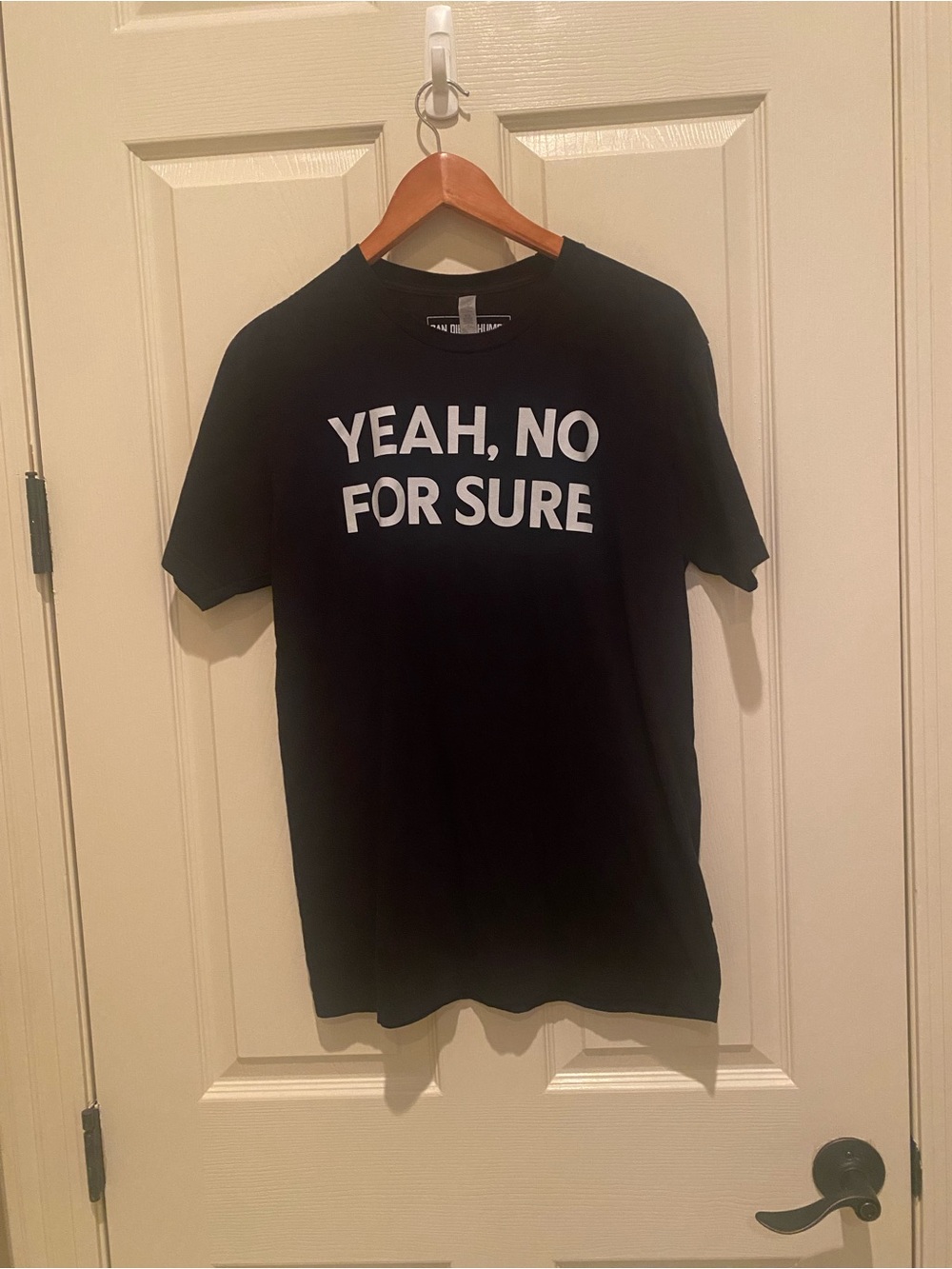 Yeah, No For Sure Black Graphic Tee - Casual Shirt